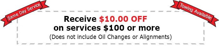 $10.00 OFF Auto Service